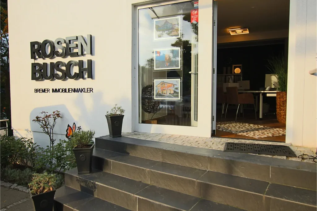 Eingangsbereich von Rosenbusch Immobilien in Bremen 